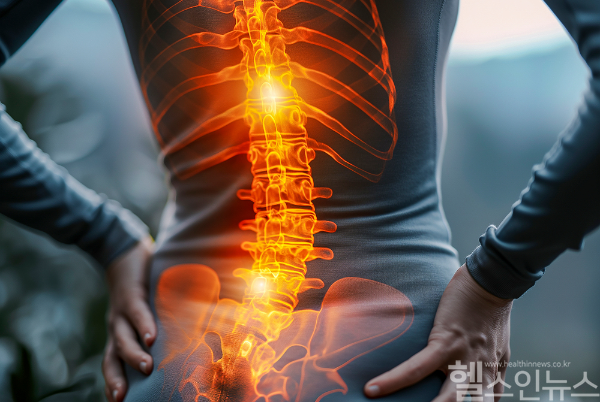요추염좌와 허리디스크는 같은 허리통증을 동반해 헷갈리기 쉽다. 다만 허리디스크는 적절한 치료시기를 놓치면 신경 손상에 따른 배뇨장애, 마비 증상이 동반될 수 있어 조기 진단이 매우 중요하다. (클립아트코리아)