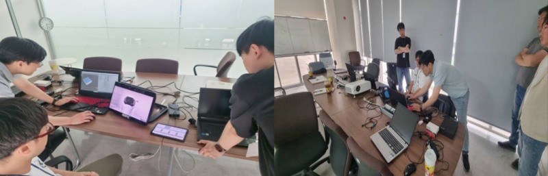 ㈜큐미스 &㈜모베이스전자 안양 R&D Center - 미팅 모습