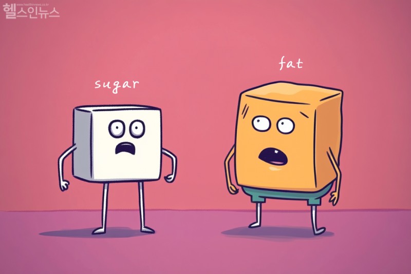 과도한 설탕은 몸속에서 지방으로 축적된다. (AI생성이미지)