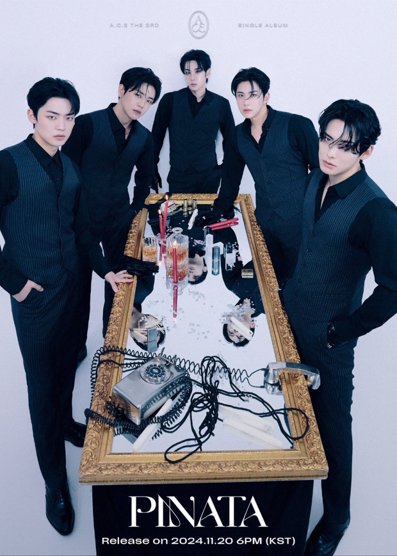 에이스(A.C.E), 쓰리 피스 정장 입고 절제 섹시…'PINATA' 콘셉트 포토 공개