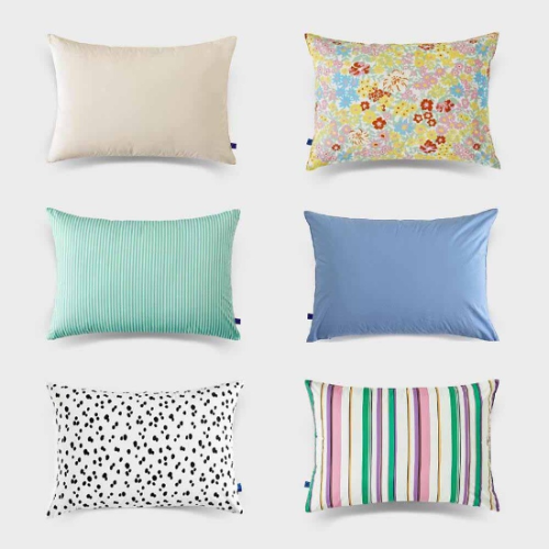 핀카의 비스포크 베개커버. 알러지케어 소재로 만들어져 먼지에 민감한 사람이 쓰기 좋다. 평소 베갯잇을 자주 빨기 어렵다면 여러 개를 구비해두고 교체해 주는 것도 방법이다. (핀카 제공)