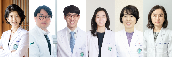 이화 뇌전증 정밀치료팀 (왼쪽부터)신경과 이향운, 신경외과 김영구, 신경과 황성은, 소아청소년과 최선아, 영상의학과 김은희, 핵의학과 윤혜전 교수 (이대목동병원 제공)