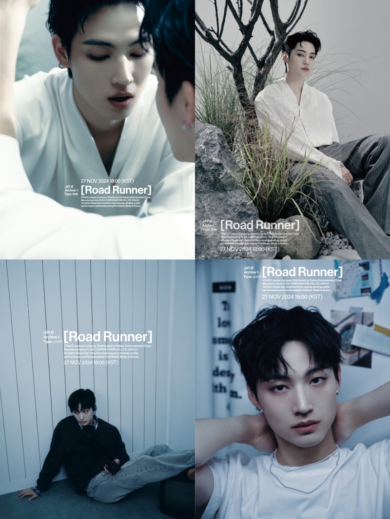 제이비(JAY B), 첫 정규앨범 4종 티저 공개 완료…물 오른 비주얼에 피지컬 앨범 기대↑