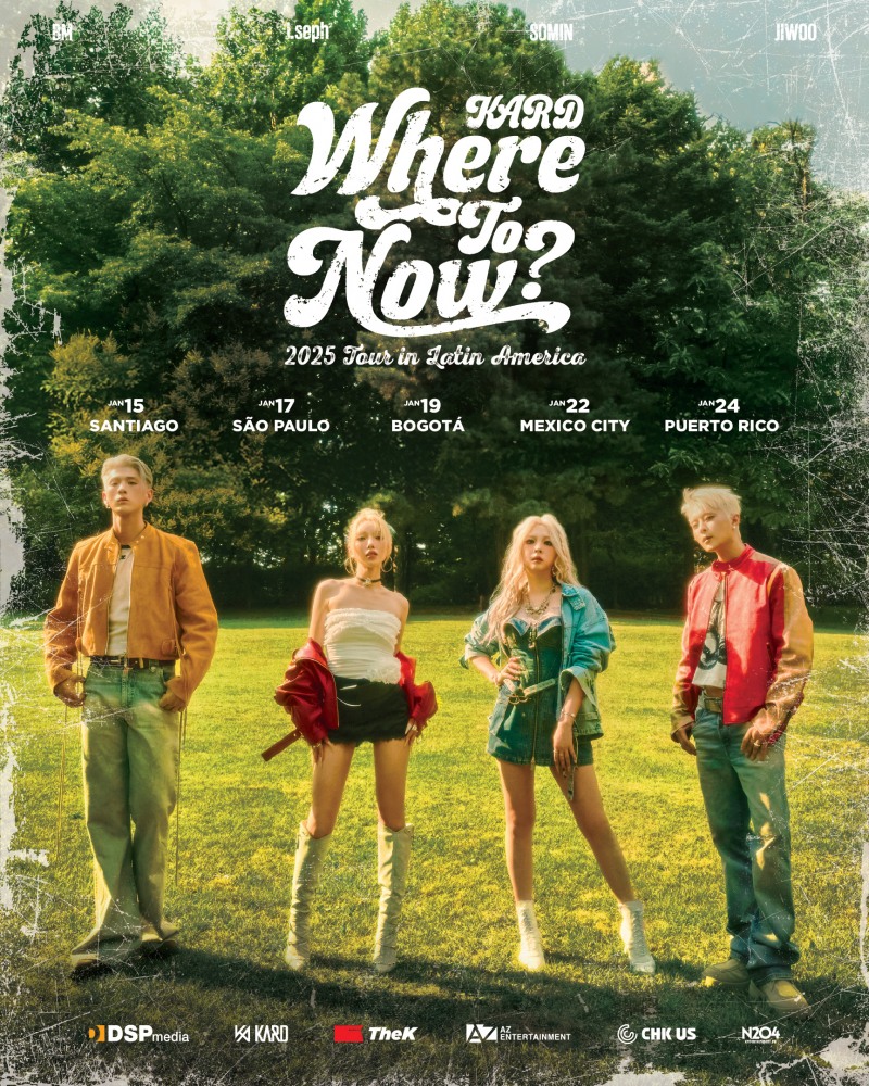 카드, 내년 1월 라틴 아메리카 5개 지역서 월드투어 개최…글로벌 존재감 과시