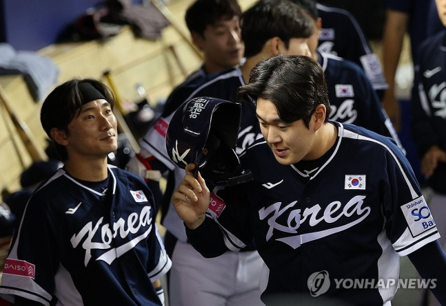 '남은 경기는 다 이길 것' 나승엽, 프리미어12 대표팀 첫 홈런