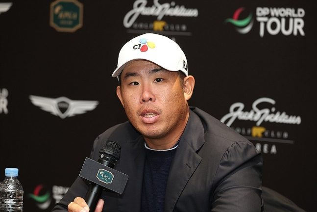 10월 제네시스 챔피언십 우승 인터뷰하는 안병훈