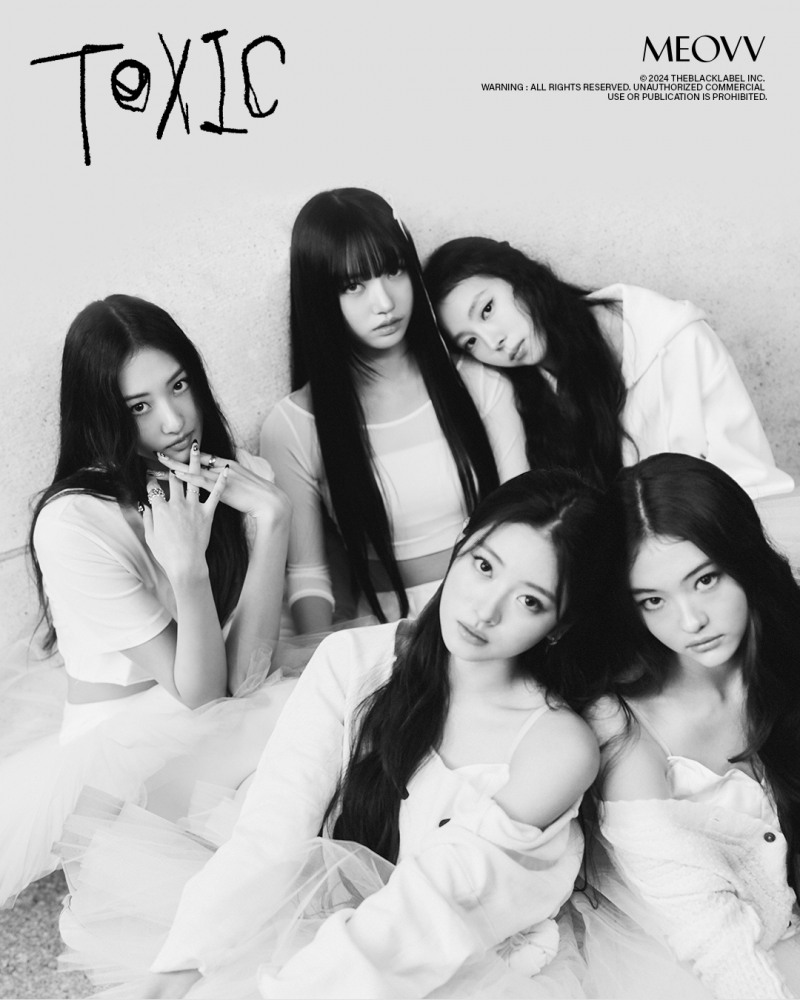 MEOVV(미야오), 두 번째 싱글 'TOXIC'(톡식) 티저 포스터 공개…발레리나로 변신한 다섯 멤버