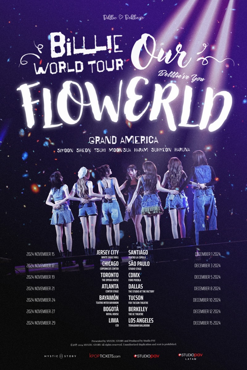 빌리, 15일 美 저지시티서 월드투어 포문…업그레이드된 세트리스트