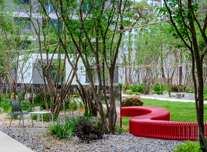 올림픽파크포레온 정원 '예원'. ⓒ 현대건설