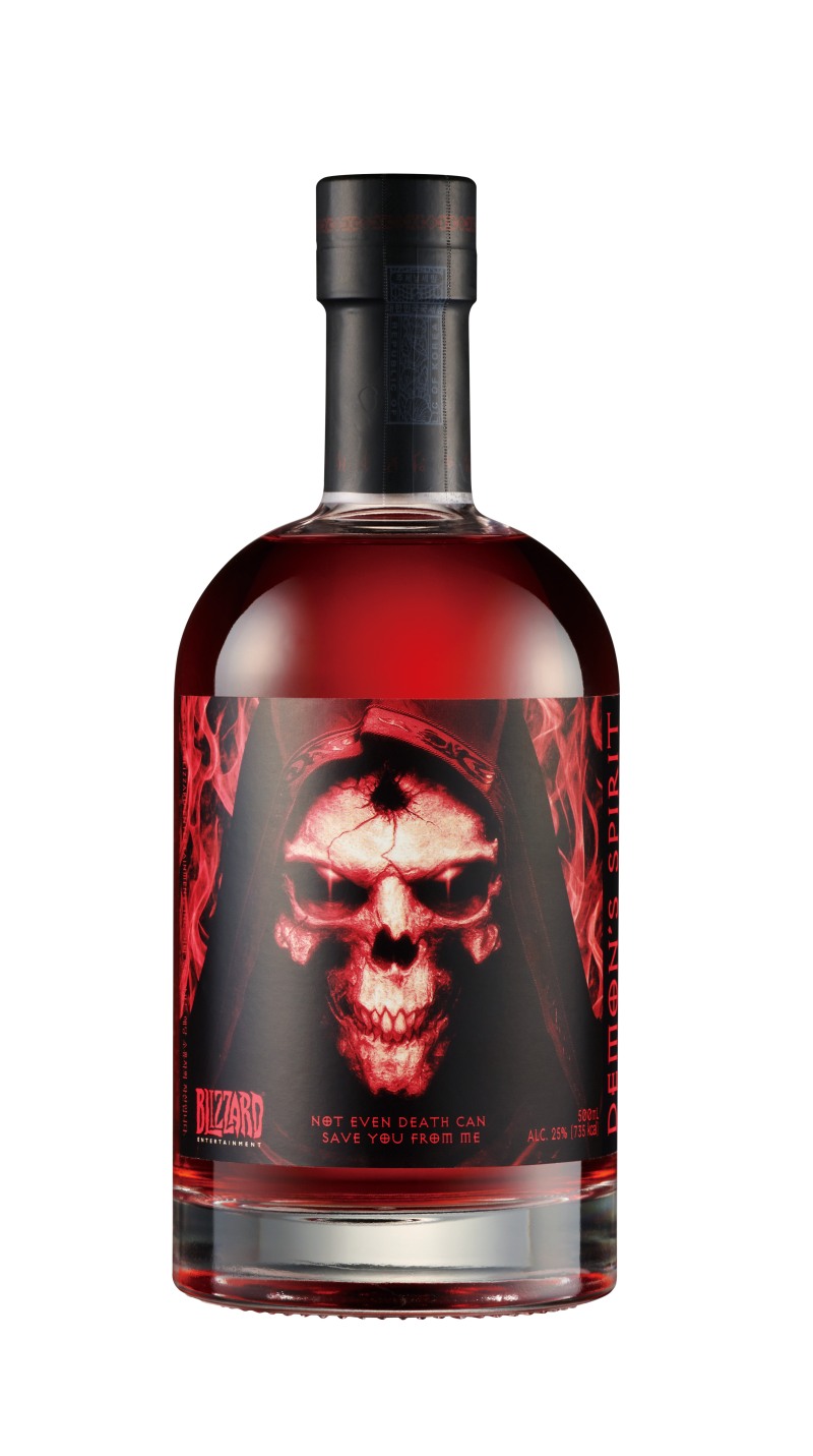 ▲ 보해양조가 글로벌 게임사 블리자드와 손잡고 20일 출시하는 증류주 ‘악마의 영혼’.