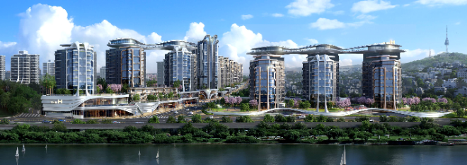 디에이치 한강 조감도. ⓒ 현대건설