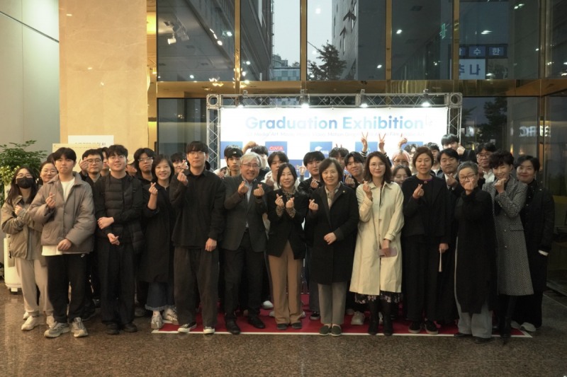 백석예술대학교 영상학부 단체사진 (사진제공=백석예술대학교)