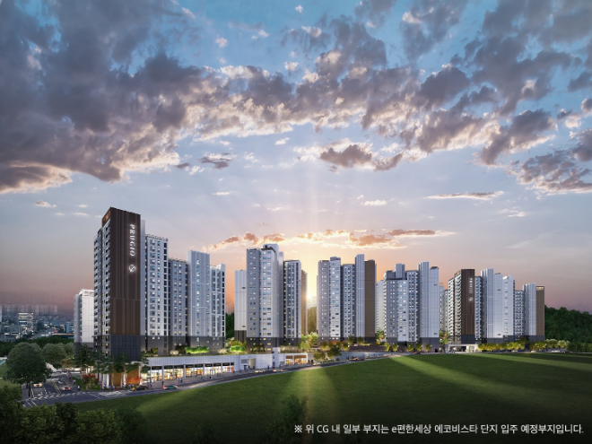 사진은 대우건설의 ‘검단신도시 푸르지오 더 파크’의 투시도. (사진 = 대우건설 제공)