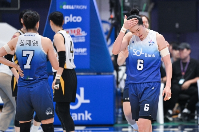 인천 신한은행 신지현과 최이샘