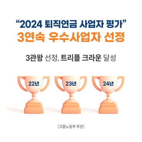 미래에셋증권, 업권 최초 연금 적립금 40조 개척. 트리플 크라운 달성