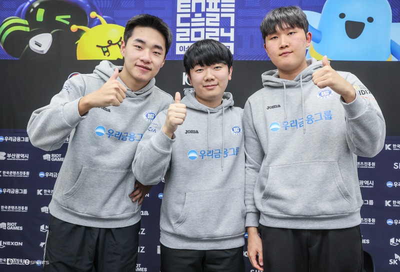 단국대학교 정창윤, 정인호, 김유찬(왼쪽부터).