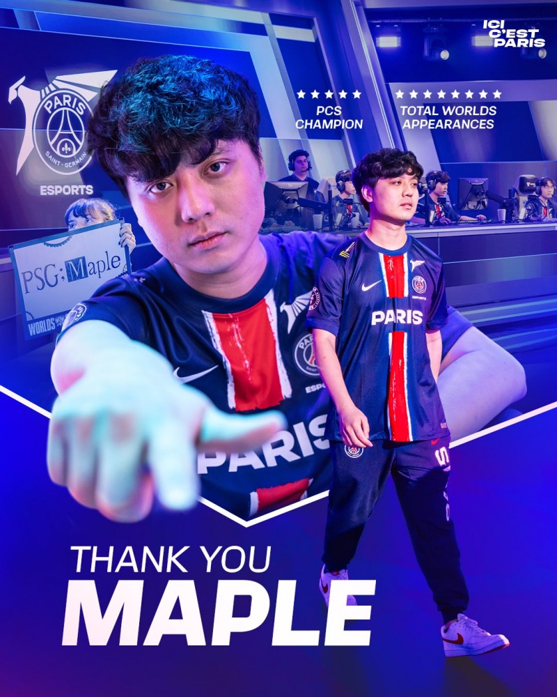 사진=PSG e스포츠 SNS.