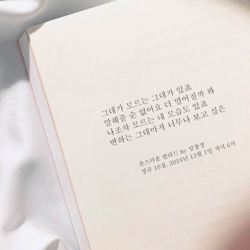 임창정, 새 타이틀곡 '촌스러운 발라드' 리릭 포토 공개…아련한 슬픔+미련 담았다