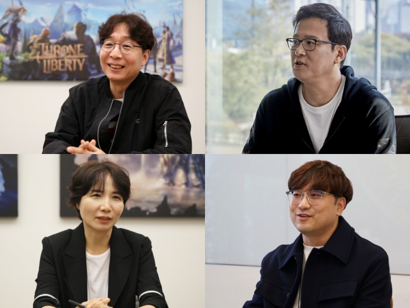 새로 설립된 엔씨 독립 스튜디오 네 곳의 대표들(제공=엔씨소프트).
