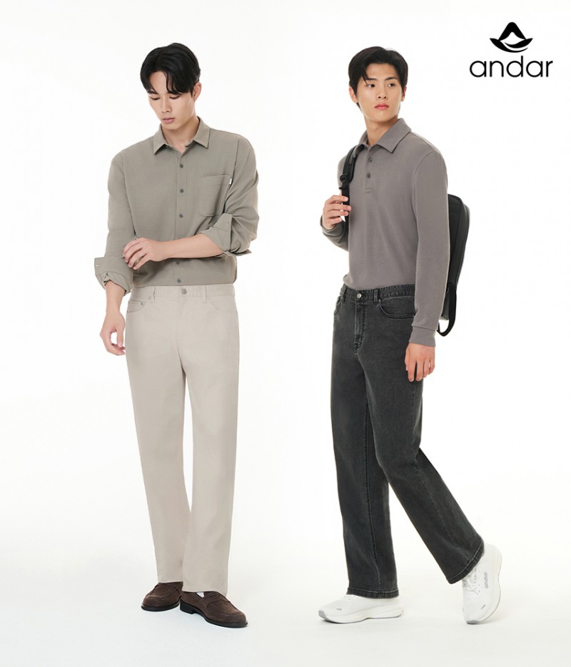 안다르의 에어데님은 바쁜 일상 속에서도 편안함을 추구하는 MZ세대와 직장인의 눈높이를 만족시켰다는 평을 받고 있다. (안다르 제공)