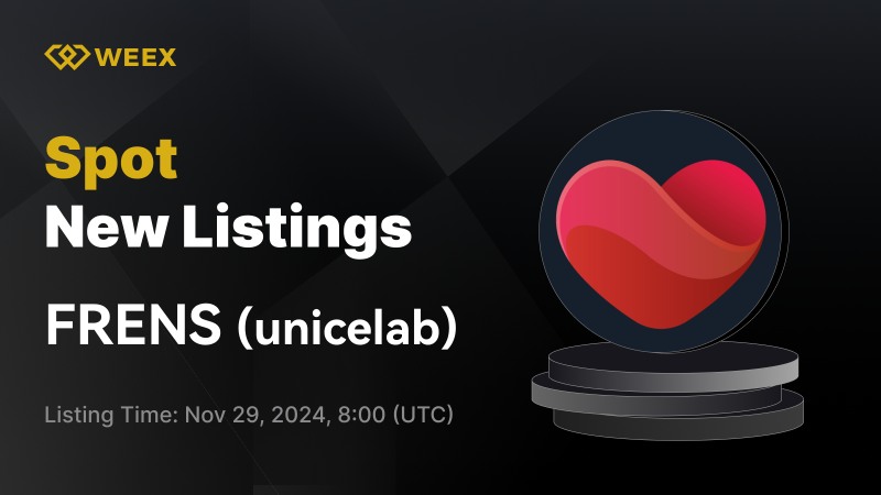 FRENS 토큰, WEEX 거래소 상장으로 글로벌 영향력 확대