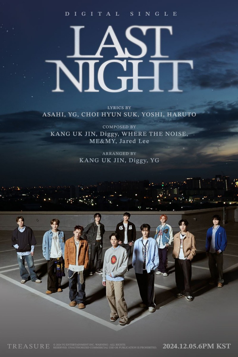 YG 양현석 총괄, 트레저 활동 플랜 발표…신곡 제목은 'LAST NIGHT'