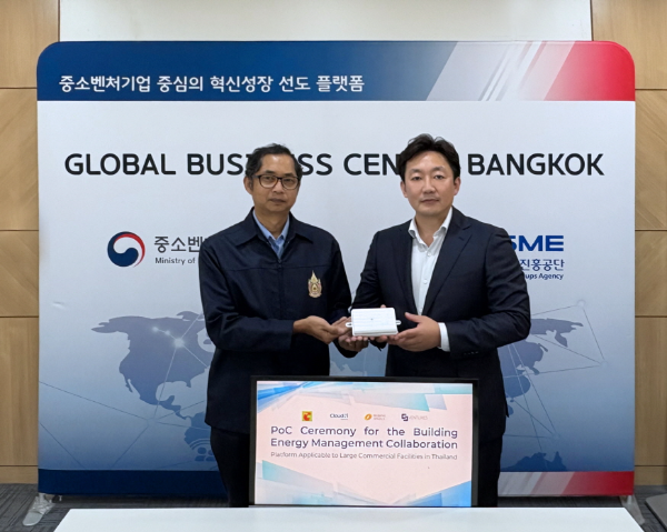 클라우드앤 김정석 대표(우)와 BigC Supercenter Assistant Vice President Rabin Rabiabloke
