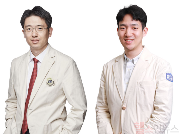 (왼쪽부터) 송도선 가톨릭대 성빈센트병원 소화기내과 교수, 이재준 서울성모병원 임상강사 (가톨릭대학교 성빈센트병원 제공)