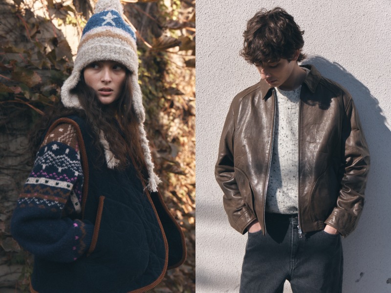 별 그래픽과 부클, 플리스, 코듀로이 소재 활용한 남녀 의류와 액세서리로 구성했다. (비이커 제공)