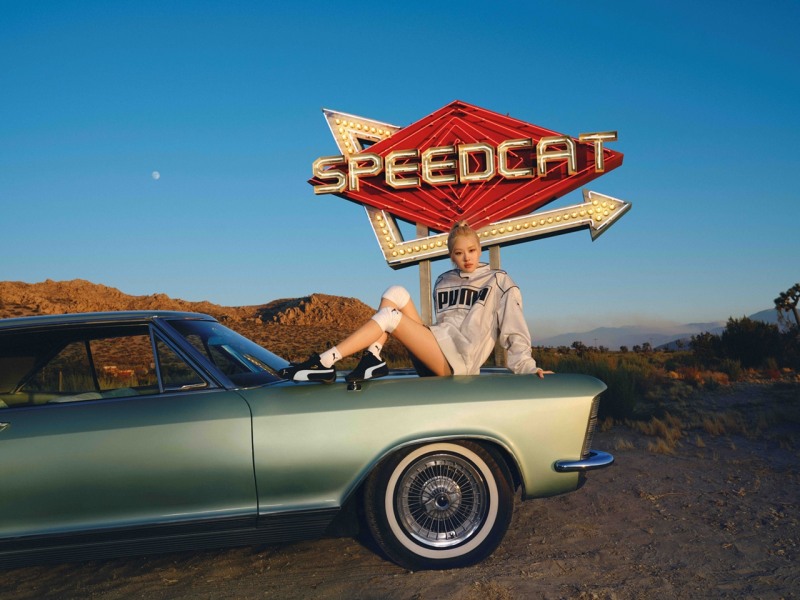 푸마는 글로벌 앰버서더 로제와 함께 '스피드캣' 글로벌 캠페인을 공개했다. (푸마 제공)