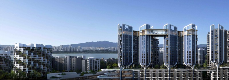 래미안 글로우힐즈 한남 파인트리 타워 주경