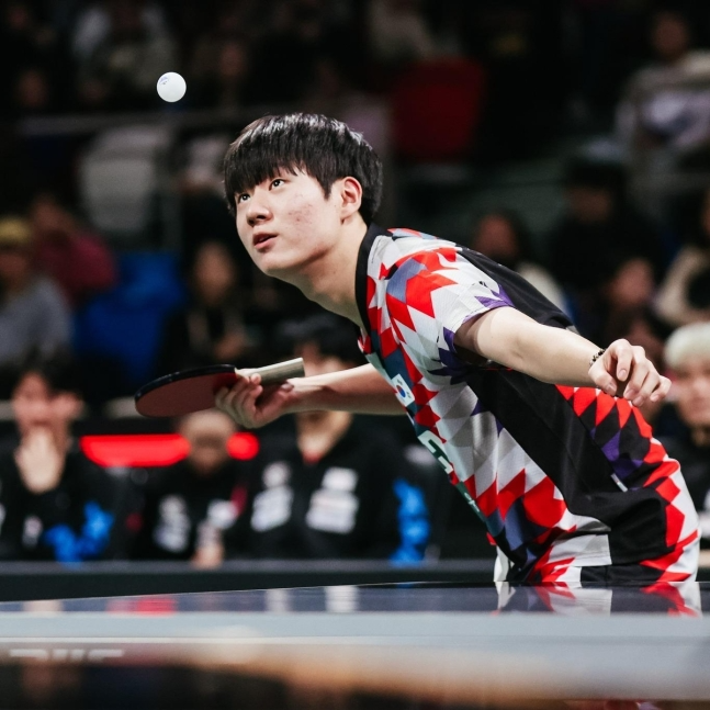 오준성의 경기 장면