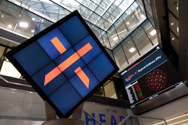 런던거래소 내 글로벌엑스 광고 이미지