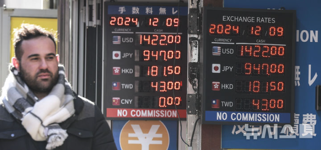 사진은 9일 서울시내 환전소에 환율 정보가 나타나 있다. (사진 = 뉴시스)