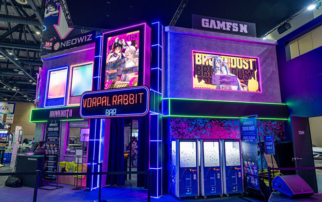 '브라운더스트2' 부스 전경. 사진 제공 : 네오위즈