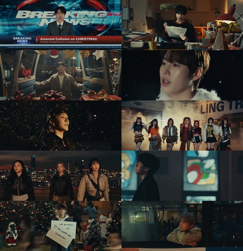 원헌드레드, 캐럴 'The Last Christmas' 뮤직비디오 공개…초호화 라인업 눈길