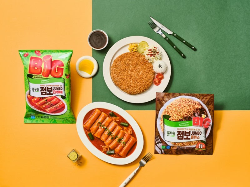 풀무원 '점보 떡볶이'와 '점보 돈까스' (풀무원 제공)