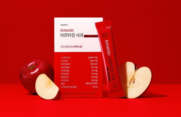 체크오X노슈가, 와디즈에 '아르타민 사과 NO SUGAR' 론칭