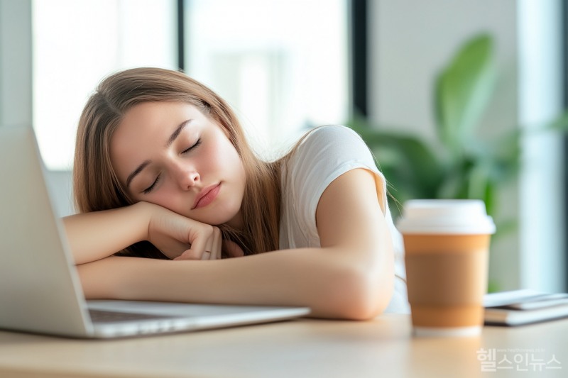 식곤증과 매일 싸우고 있다면 혈당 관리에 신경 써 보자. (AI생성이미지)