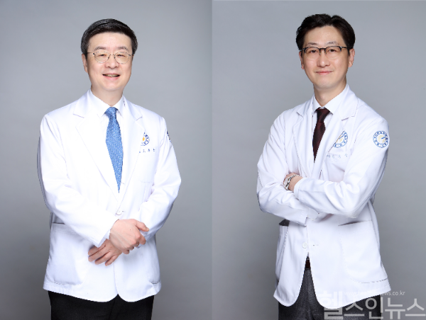 고용곤 병원장(좌), 김용상 원장(우) (연세사랑병원 제공)