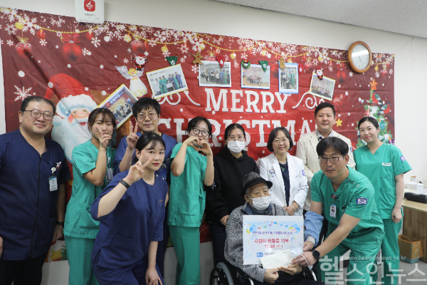 가톨릭대학교 의정부성모병원, 헌혈증 기부 행사 단체 사진 (의정부성모병원 제공)