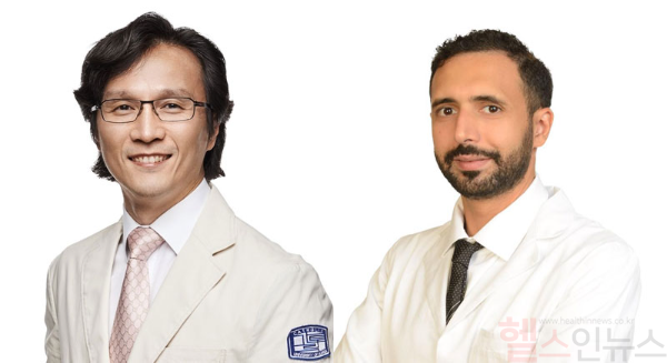 (왼쪽부터) 홍성후 비뇨의학과 교수, Abuzenada Mohammed Adnan M 연수생 (서울성모병원 제공)