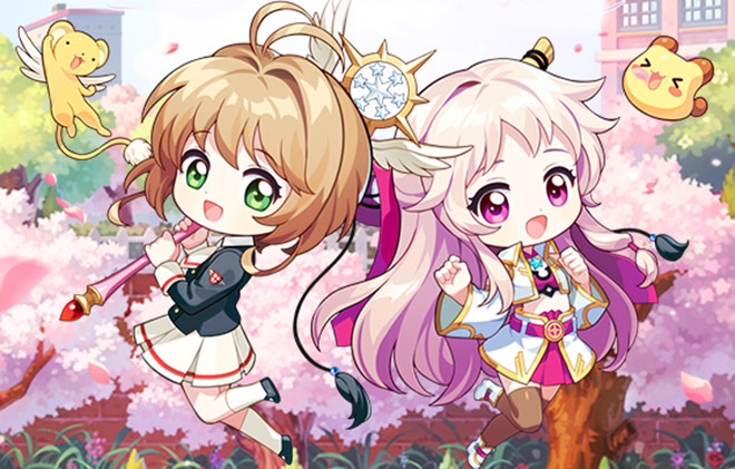 '라테일·카드캡터 체리 클리어카드' 콜라보레이션 관련 이미지. 자료 제공 : 액토즈소프트