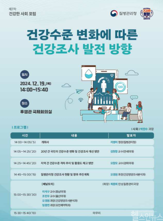 '제7차 건강한 사회 포럼' 개요 (질병관리청 제공)