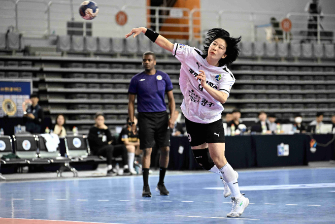 광주도시공사 서아루 신한 SOL페이 23-24 핸드볼 H리그 경기 모습 / 사진제공=한국핸드볼연맹