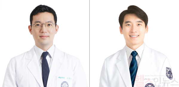 (왼쪽부터) 소윤수 경희대학교병원 재활의학과 교수, 서대근 정형외과 교수 (경희대학교병원 제공)