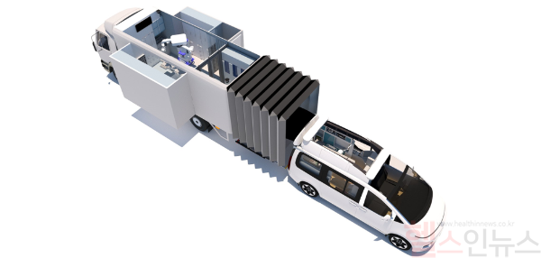 고려대의료원이 개발중인 이동형 분만의료 시스템 및 협진 플랫폼의 통합분만 모빌리티 (고대의료원 제공)