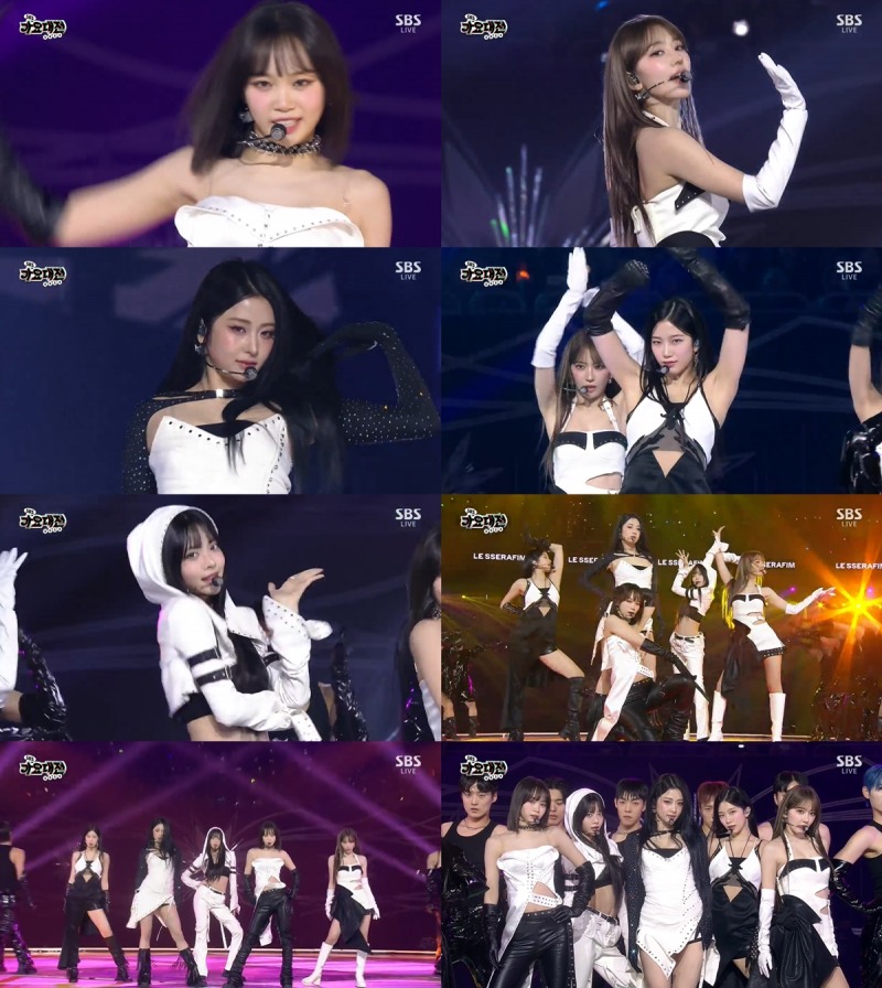 ‘가요대전’ 르세라핌, 보깅 댄스 배틀로 눈 뗄 수 없는 무대 선사