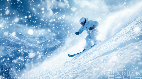 겨울철 대표적인 스노우 스포츠 스키와 스노보드를 타다보면 무릎관절이나 발목관절이 꺾이면서 다양한 부상을 입기 쉽다. (클립아트코리아)