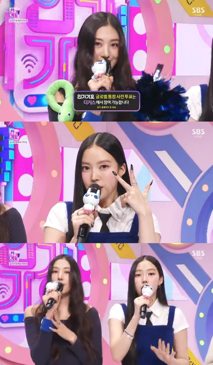 MEOVV(미야오) 가원X나린, ‘인기가요’ MC로 매력 발산…‘댄스 챌린지+즉석 라이브’